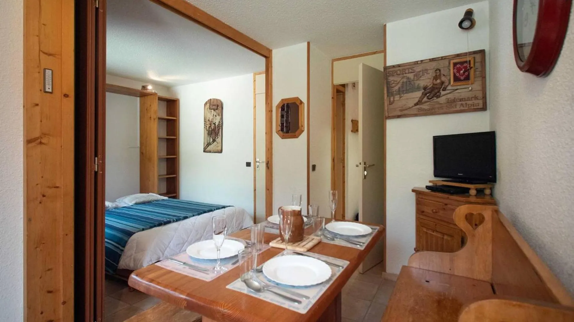 Studio Divisible Valmorel 5 Personnes Avec Balcon Et Parking Optionnel - Fr-1-291-814